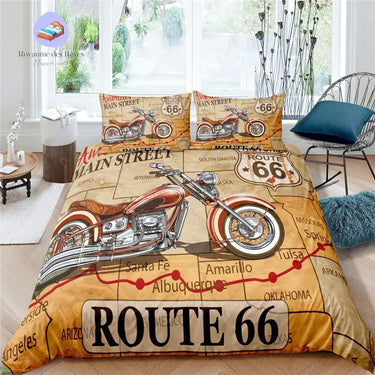 Housse de Couette Route 66 Moto
